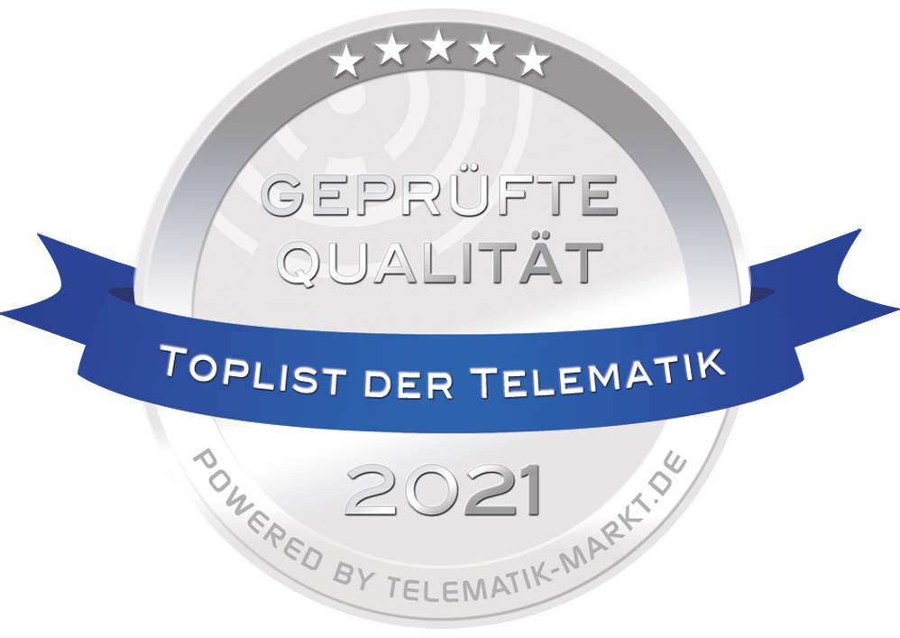 Siegel Toplist der Telematik-Anbieter 2021 Siegel Toplist der Telematik-Anbieter 2021